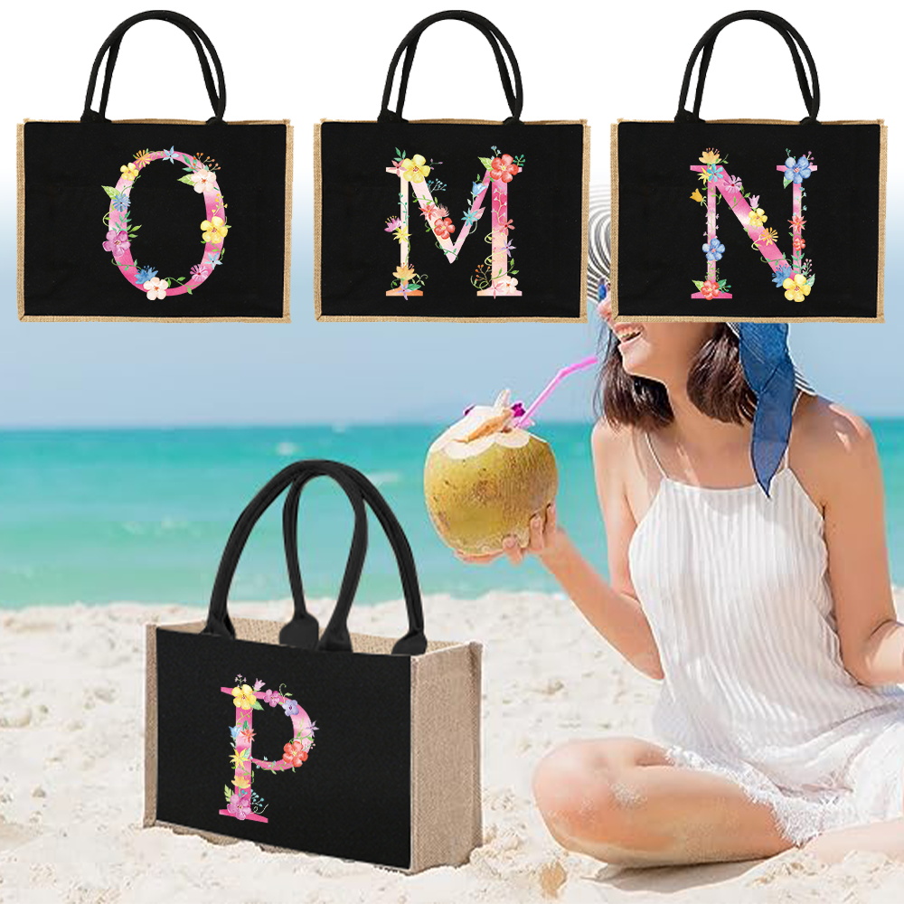 Women Bags Jute - Jute Bag Handbag Linen Shoulder Bag