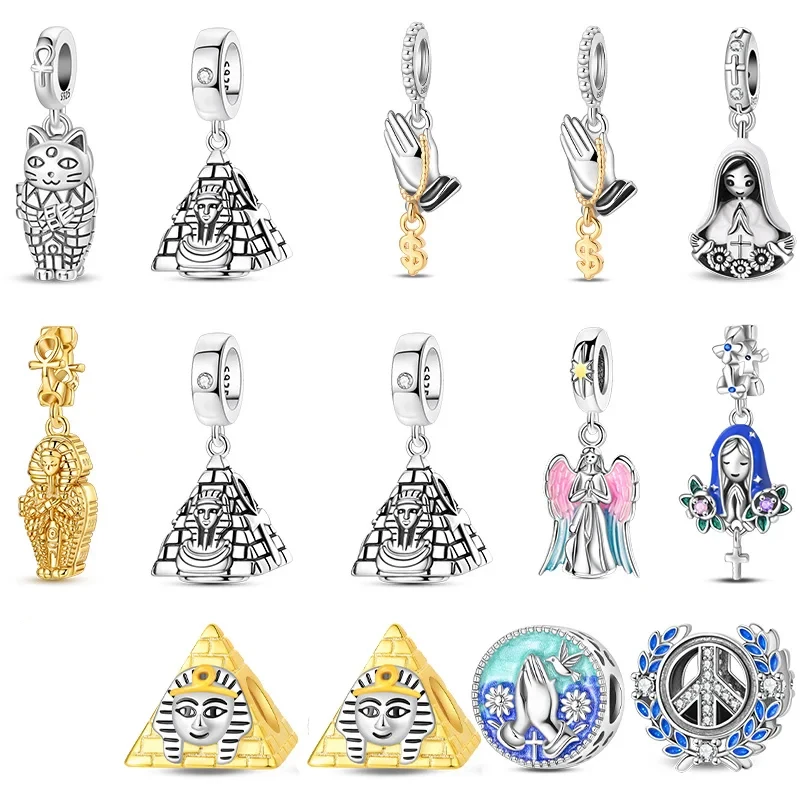 Women Bags Manufacturer - 925 Sterling Silver Cat Mummy Dangle