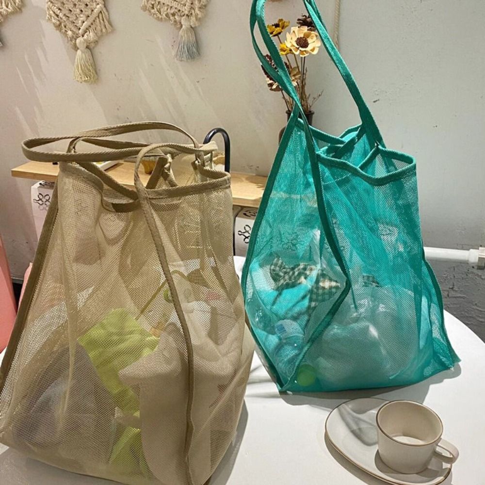 Mesh Beach Bag Lightweight, Br - Women Bags Casual review and price