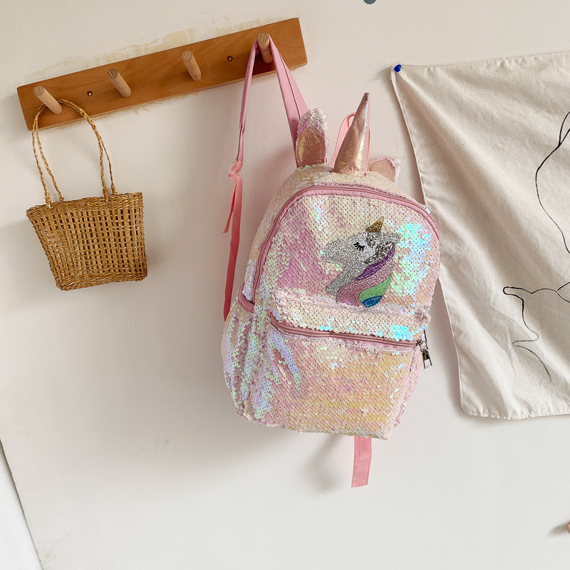 Sequin Unicorn Backpack Pink S - Women'S Bags Going Out review and price