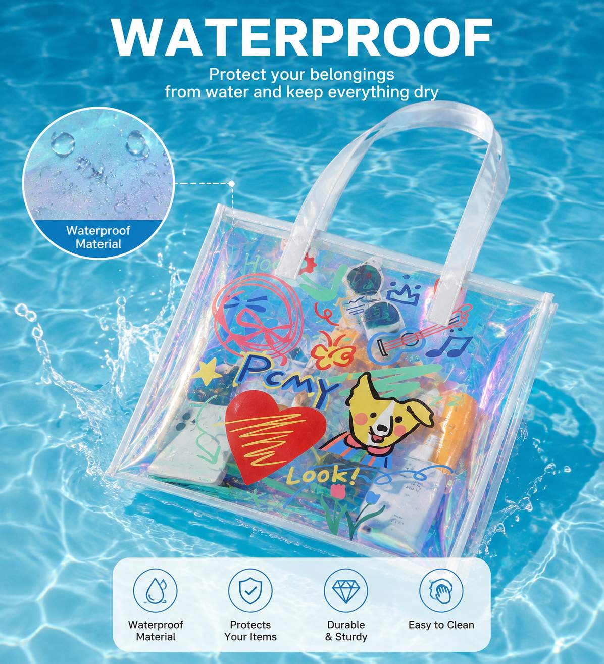 Women Holographic Tote Bag Wat - Women Bags Lv review and price