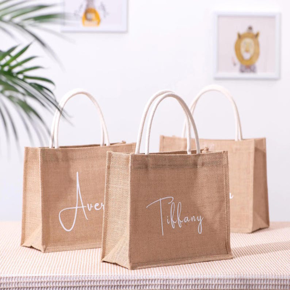 Custom Name Beach Bag Elegant  - Women Bags Jute review and price