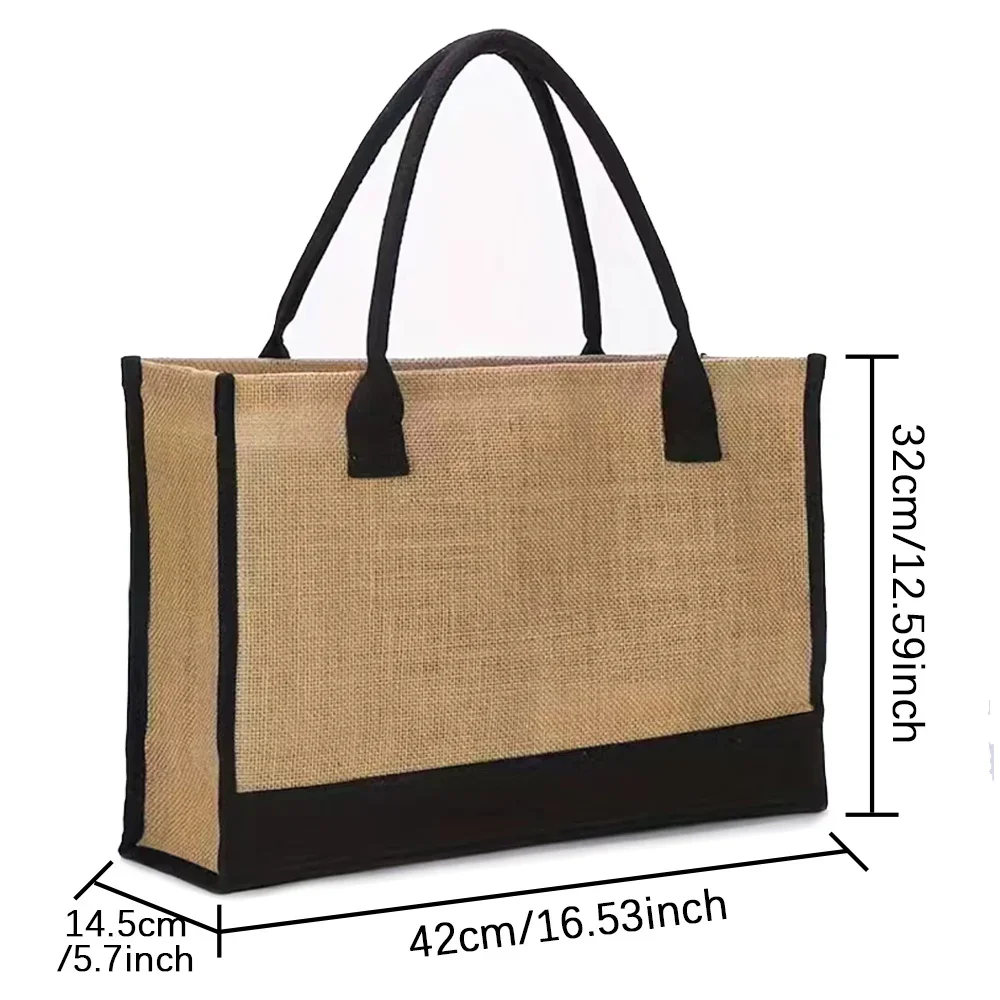 Jute Shopping Bag Ladies Beach - Women Bags Jute review and price