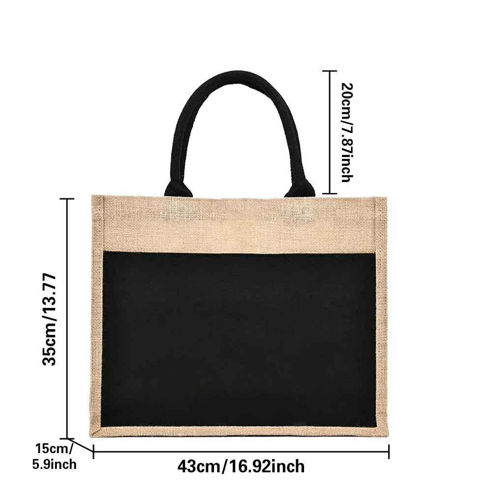 Tote Bag Reusable Jute Shoppin - Women Bags Jute review and price