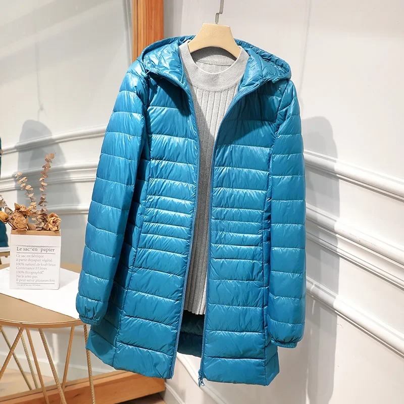 Female Long Down Jacket Light  - Women Bags Office review and price