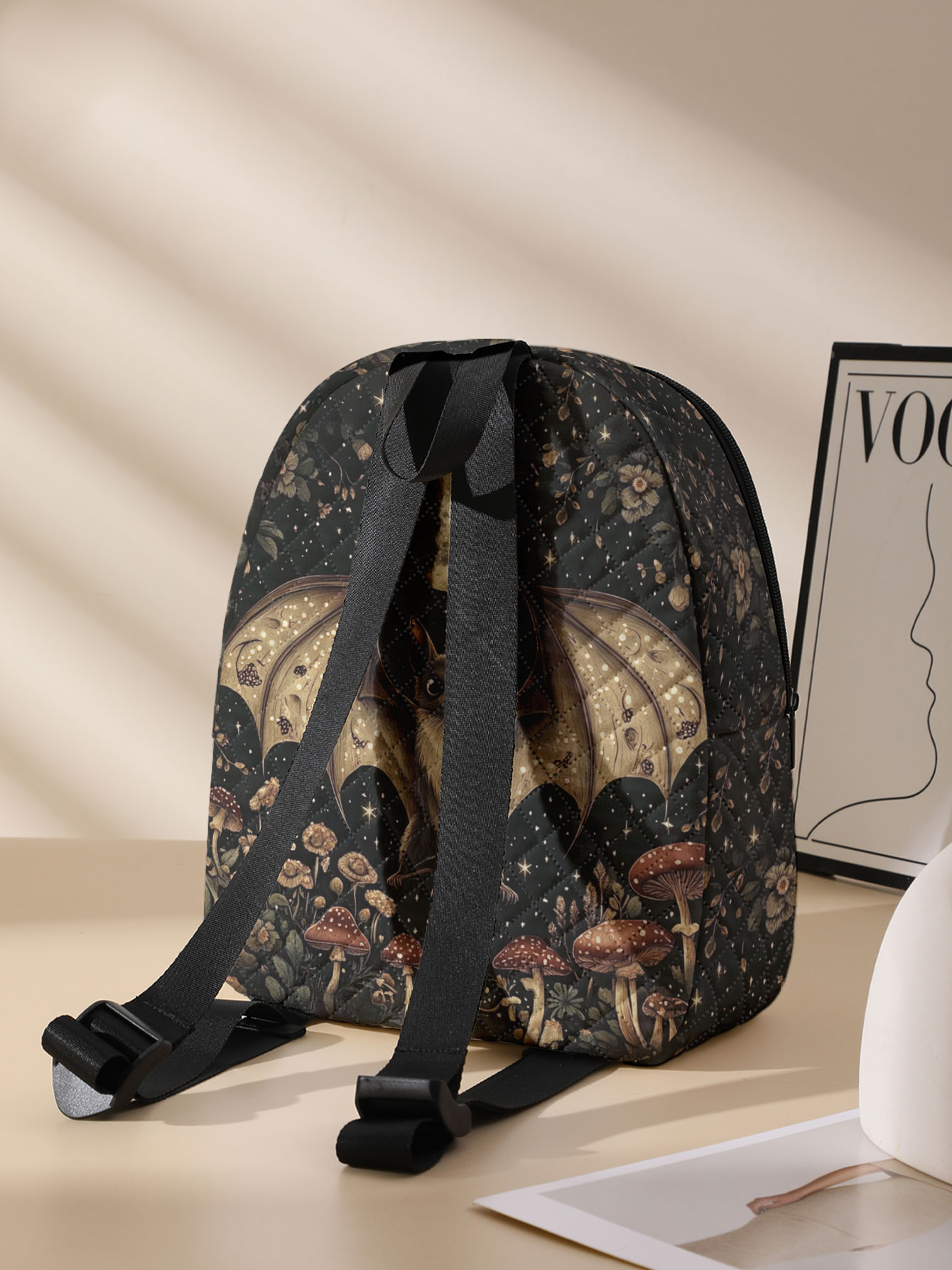 Bat Moon Mushroom Floral Print - Women'S Bags Going Out review and price