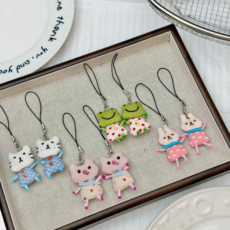 Cute Frog Pig Cat Pendant Keyc - Women'S Young Bags review and price