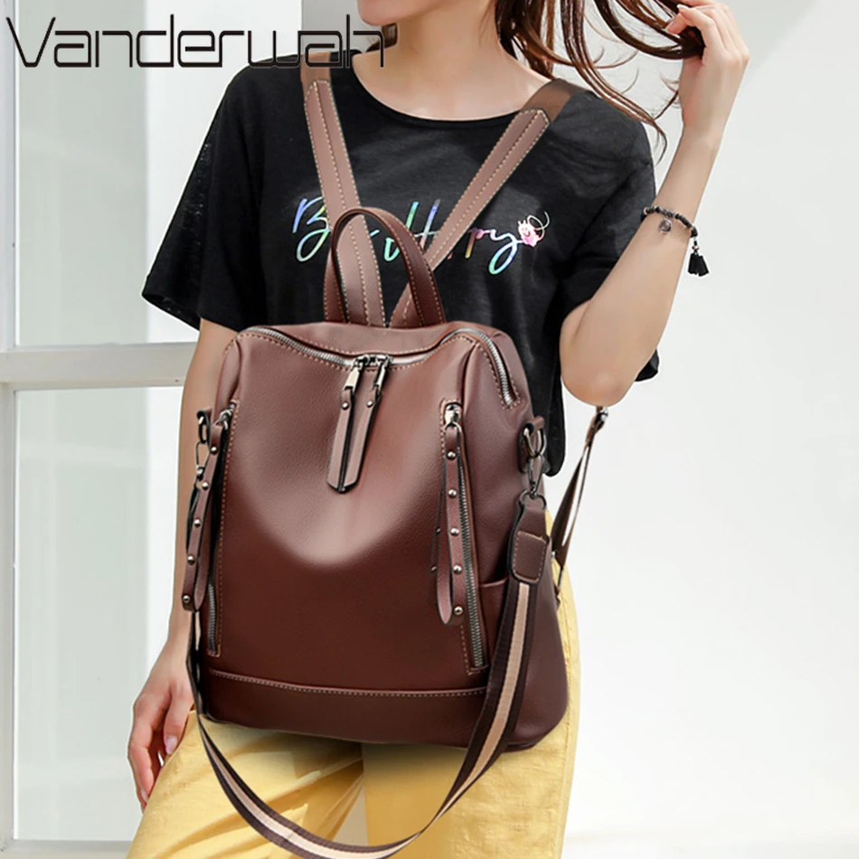 Brand Luxury Backpacks Soft Le - Women'S Bags Going Out review and price