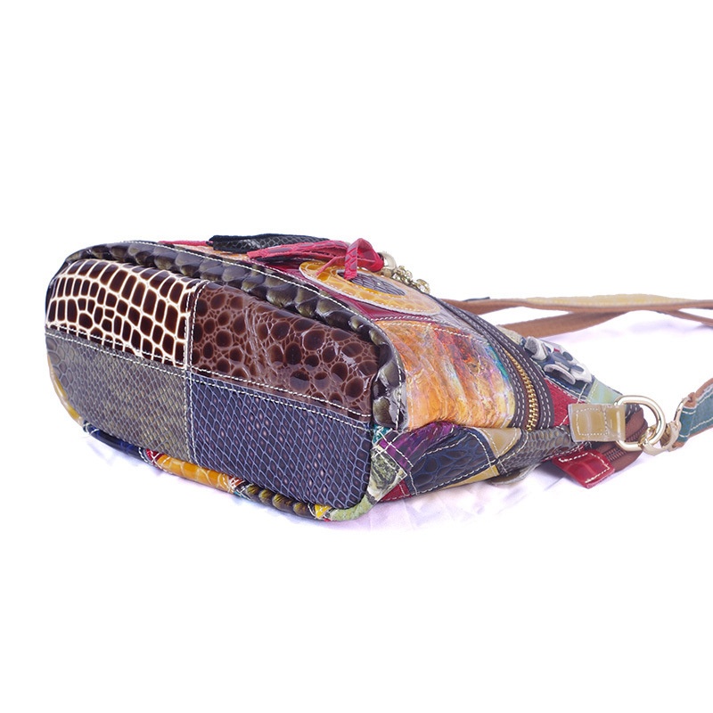 Trendy Snake Skin Pattern Tass - Women Bags Leather review and price