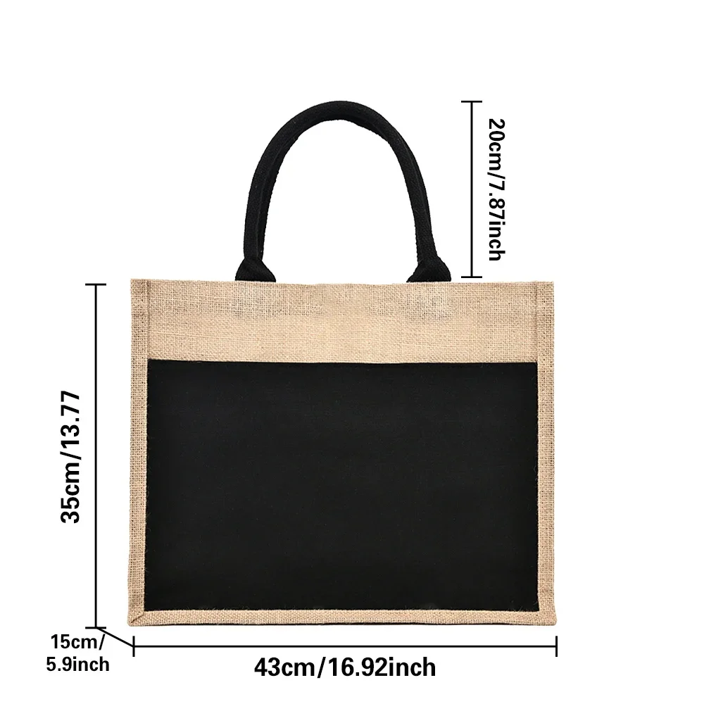 Tote Bag Reusable Jute Shoppin - Women Bags Jute review and price