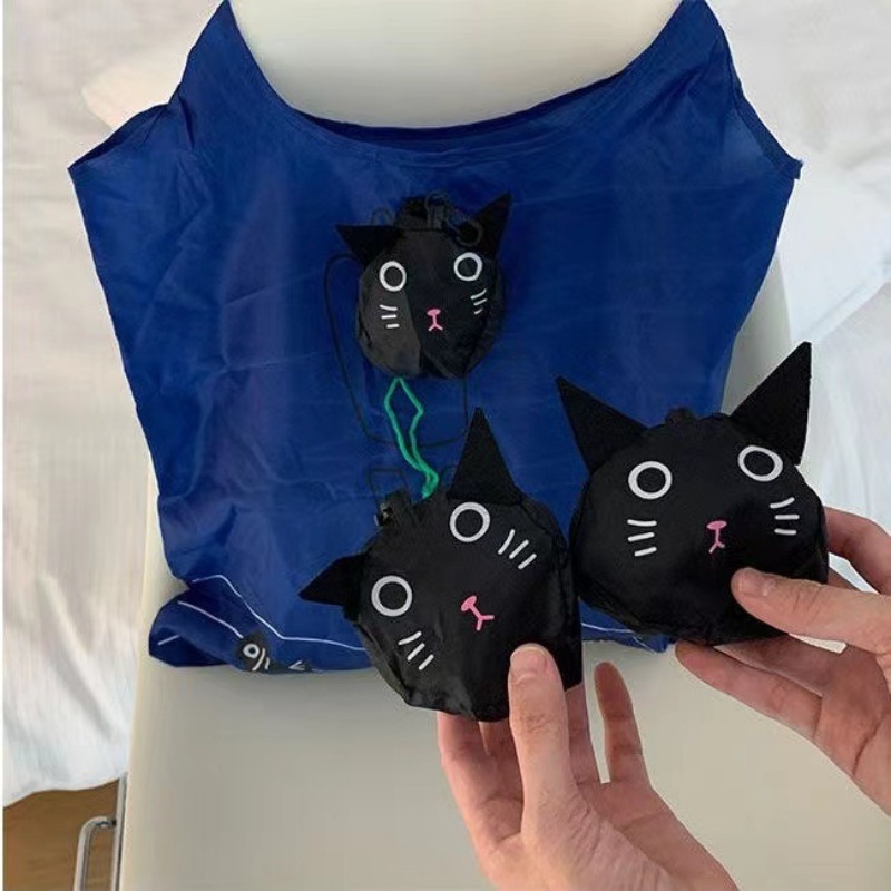Cute Black Cat Foldable Reusab - Women'S Young Bags review and price
