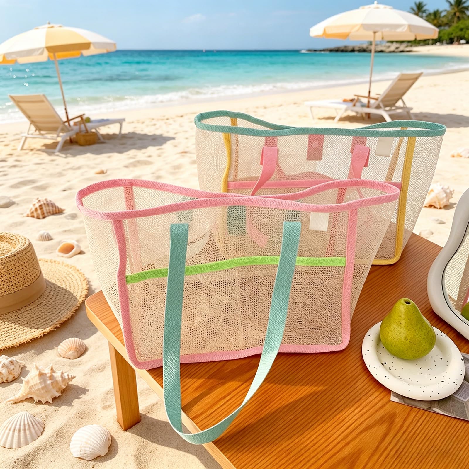 Beach Bags for Women Colorful  - Women Bags Casual review and price