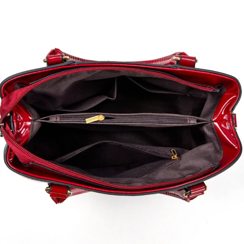 3-piece Women's Bag Set with P - Women Bags Leather review and price