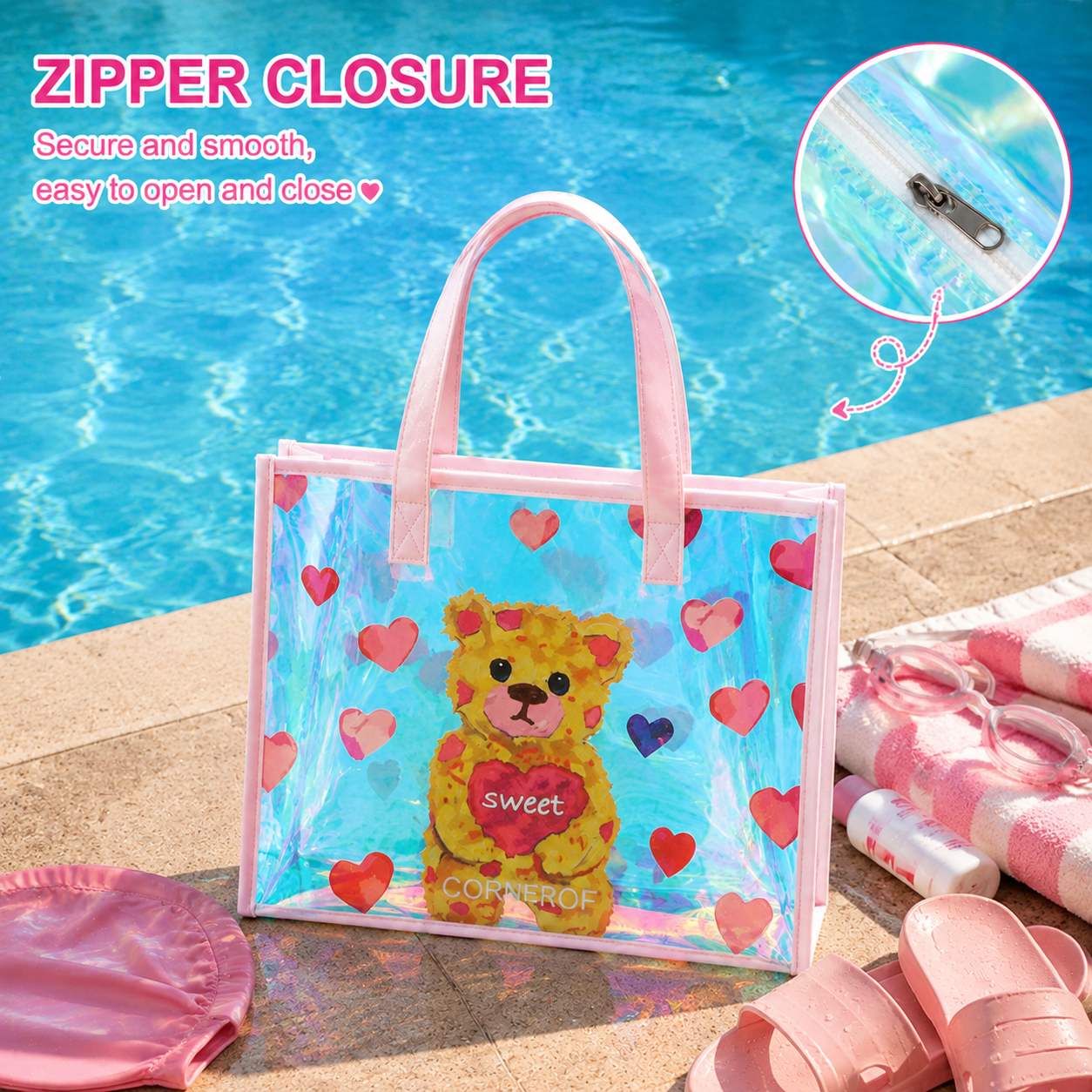 Holographic Transparent Tote B - Women Bags Lv review and price