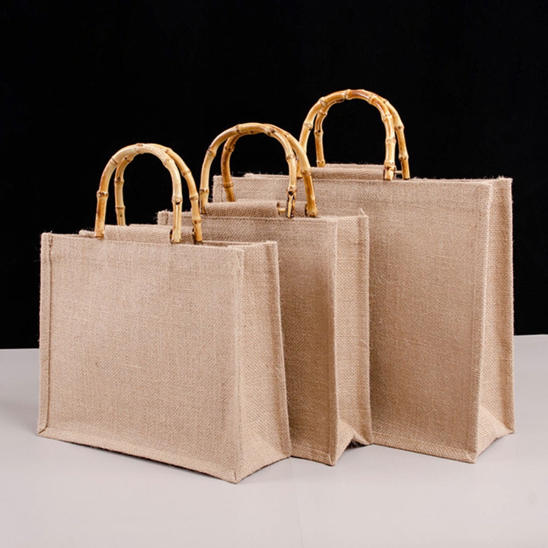 Portable Burlap Jute Shopping  - Women Bags Jute review and price