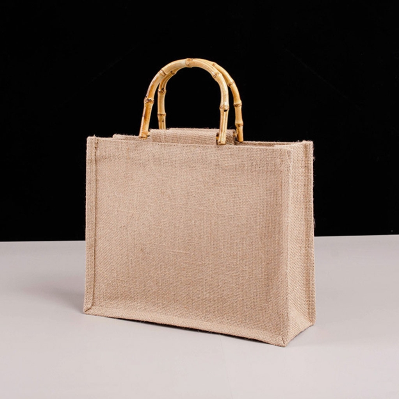 Portable Burlap Jute Shopping  - Women Bags Jute review and price