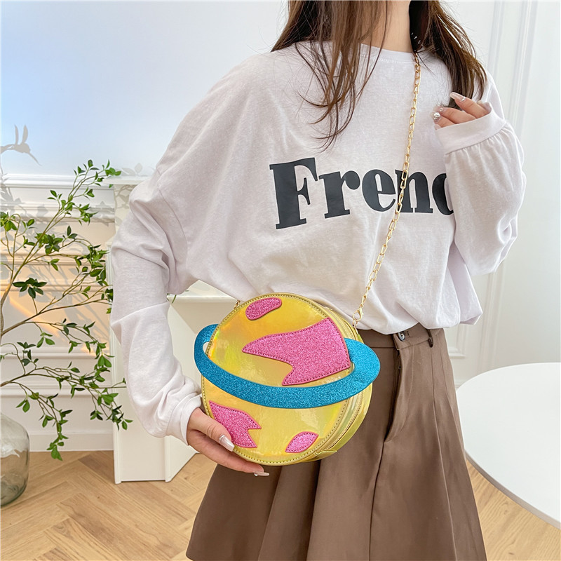 Laser Circular Planet Shape Pu - Women'S Young Bags review and price