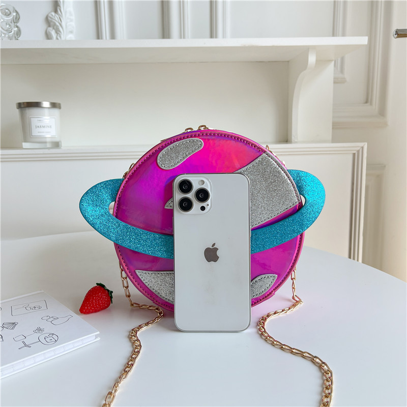 Laser Circular Planet Shape Pu - Women'S Young Bags review and price